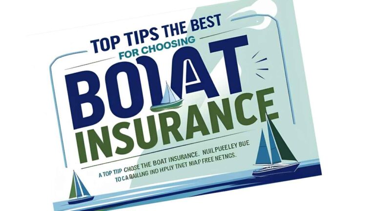 Top Tips for Choosing the Best Boat Insurance